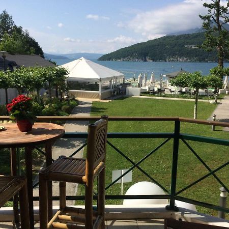 La Baie Des Voiles ,Vue Lac D'Annecy ,Plage Privee Duingt Bagian luar foto