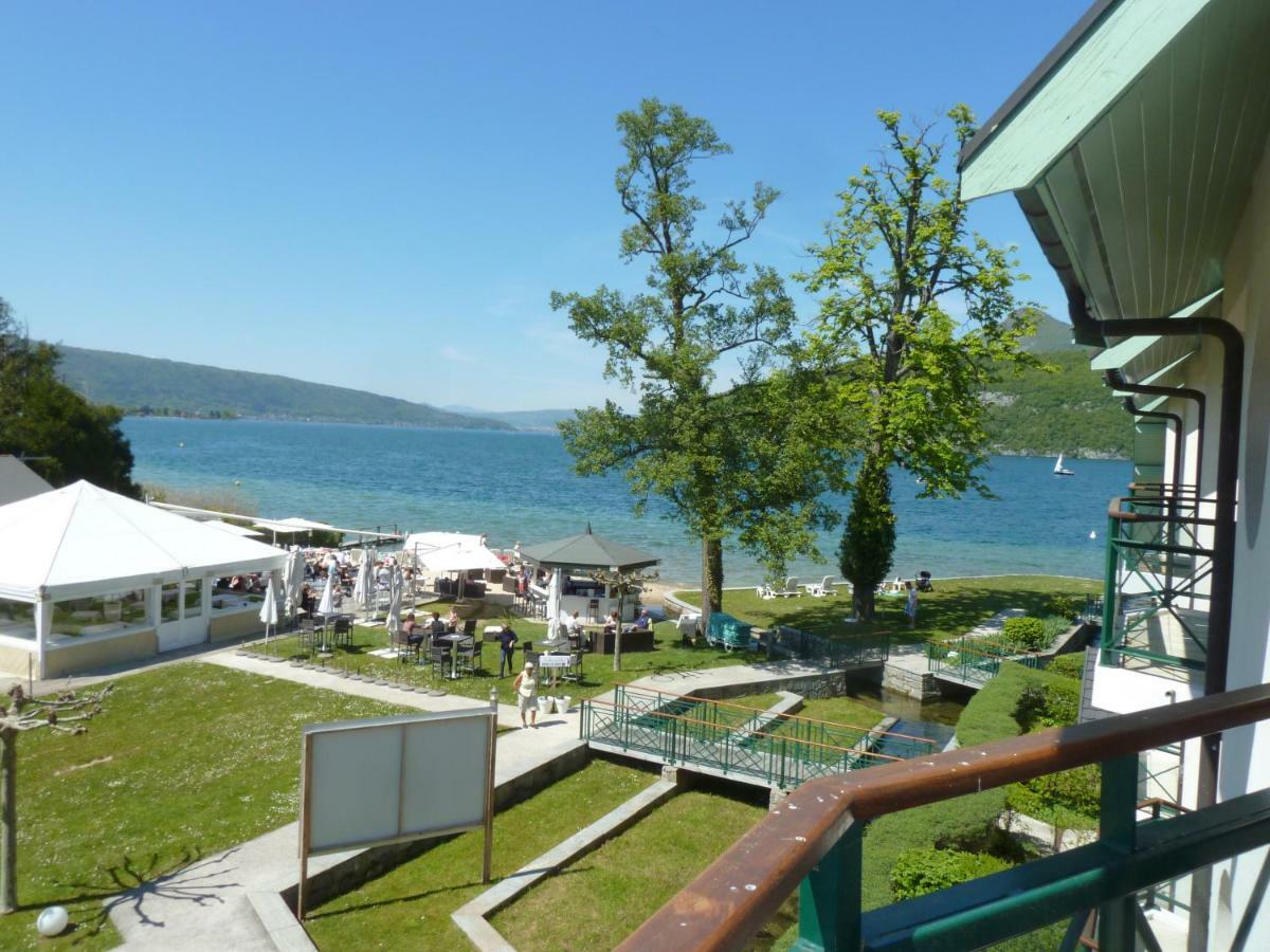 La Baie Des Voiles ,Vue Lac D'Annecy ,Plage Privee Duingt Bagian luar foto