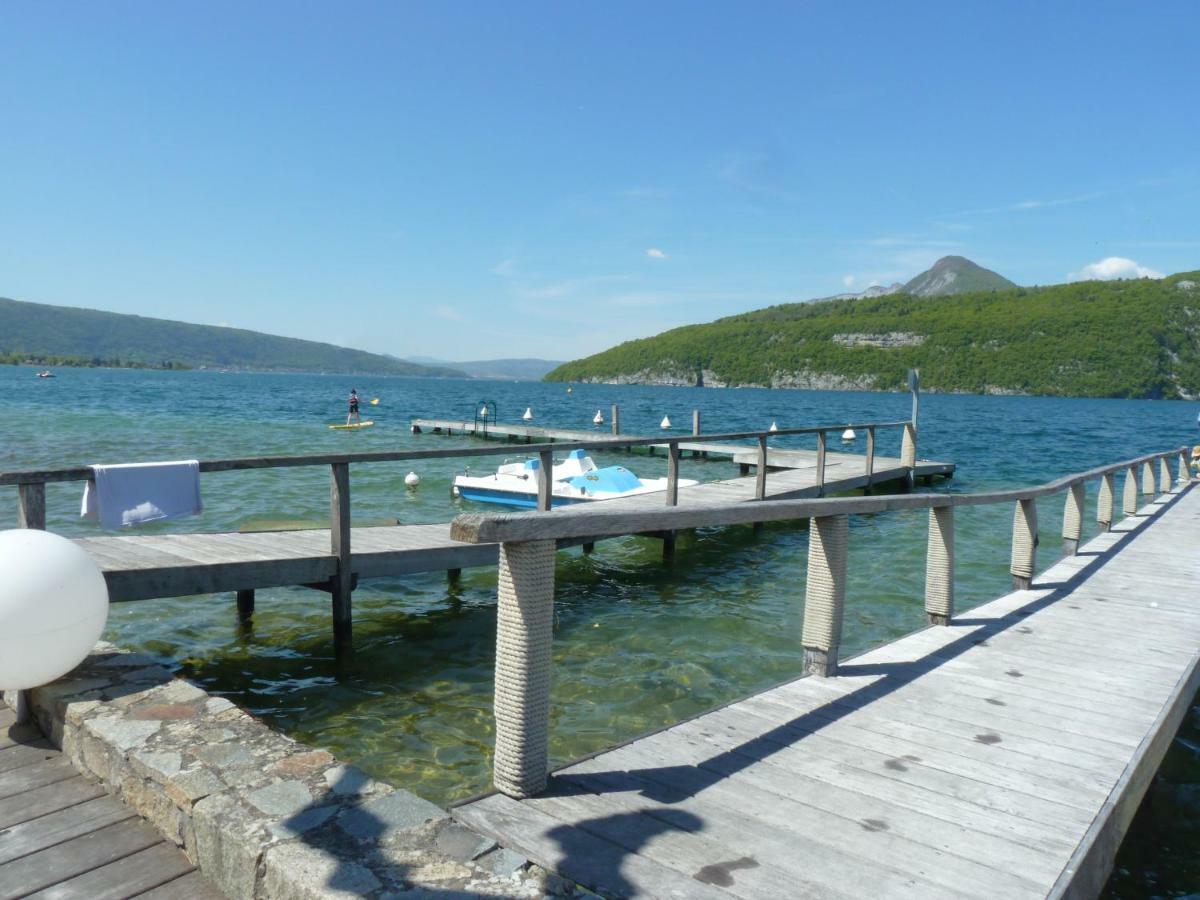 La Baie Des Voiles ,Vue Lac D'Annecy ,Plage Privee Duingt Bagian luar foto