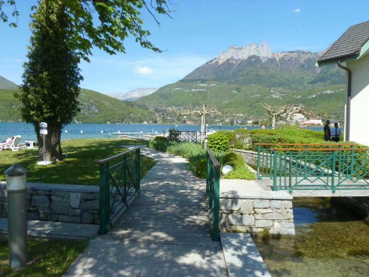 La Baie Des Voiles ,Vue Lac D'Annecy ,Plage Privee Duingt Bagian luar foto