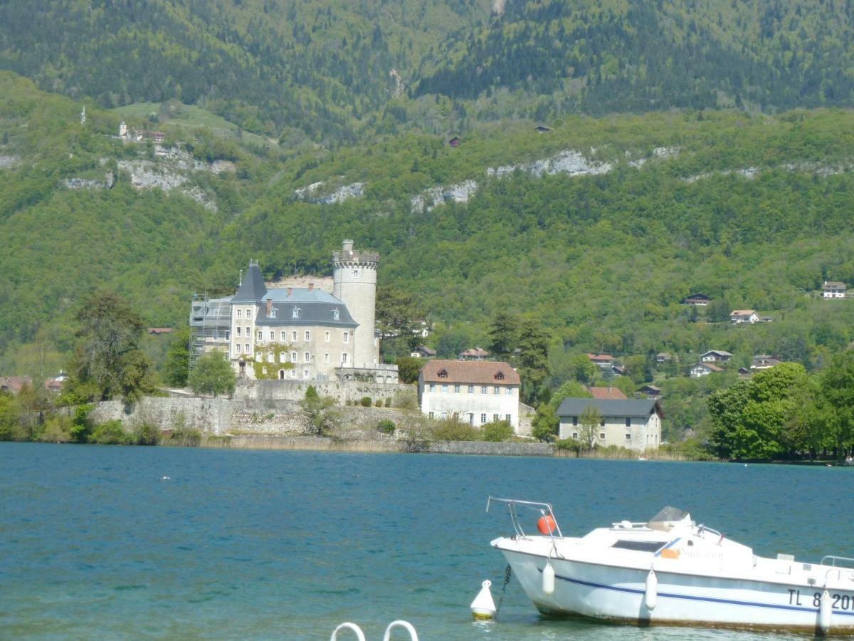 La Baie Des Voiles ,Vue Lac D'Annecy ,Plage Privee Duingt Bagian luar foto