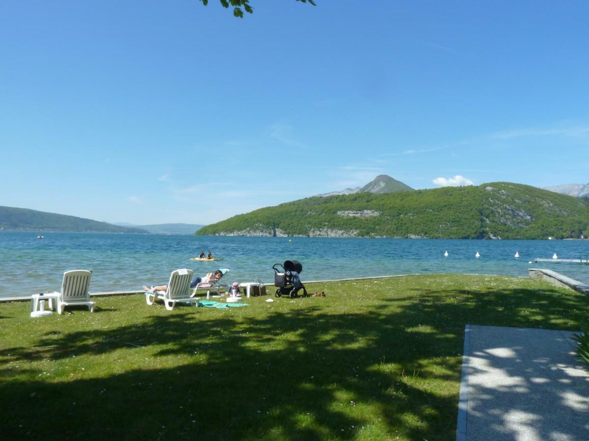 La Baie Des Voiles ,Vue Lac D'Annecy ,Plage Privee Duingt Bagian luar foto