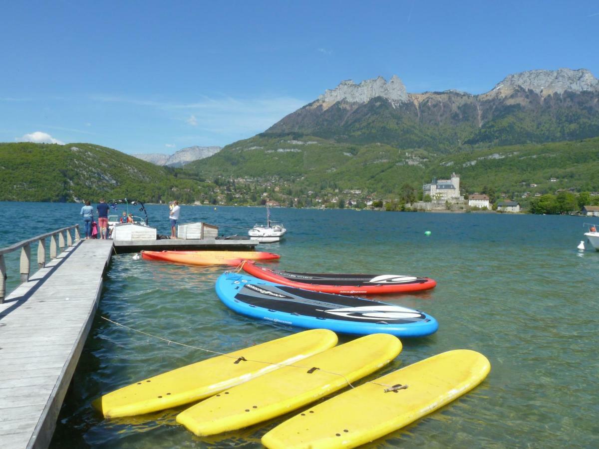 La Baie Des Voiles ,Vue Lac D'Annecy ,Plage Privee Duingt Bagian luar foto