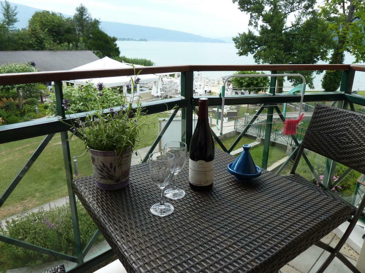 La Baie Des Voiles ,Vue Lac D'Annecy ,Plage Privee Duingt Bagian luar foto
