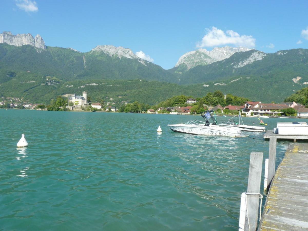 La Baie Des Voiles ,Vue Lac D'Annecy ,Plage Privee Duingt Bagian luar foto