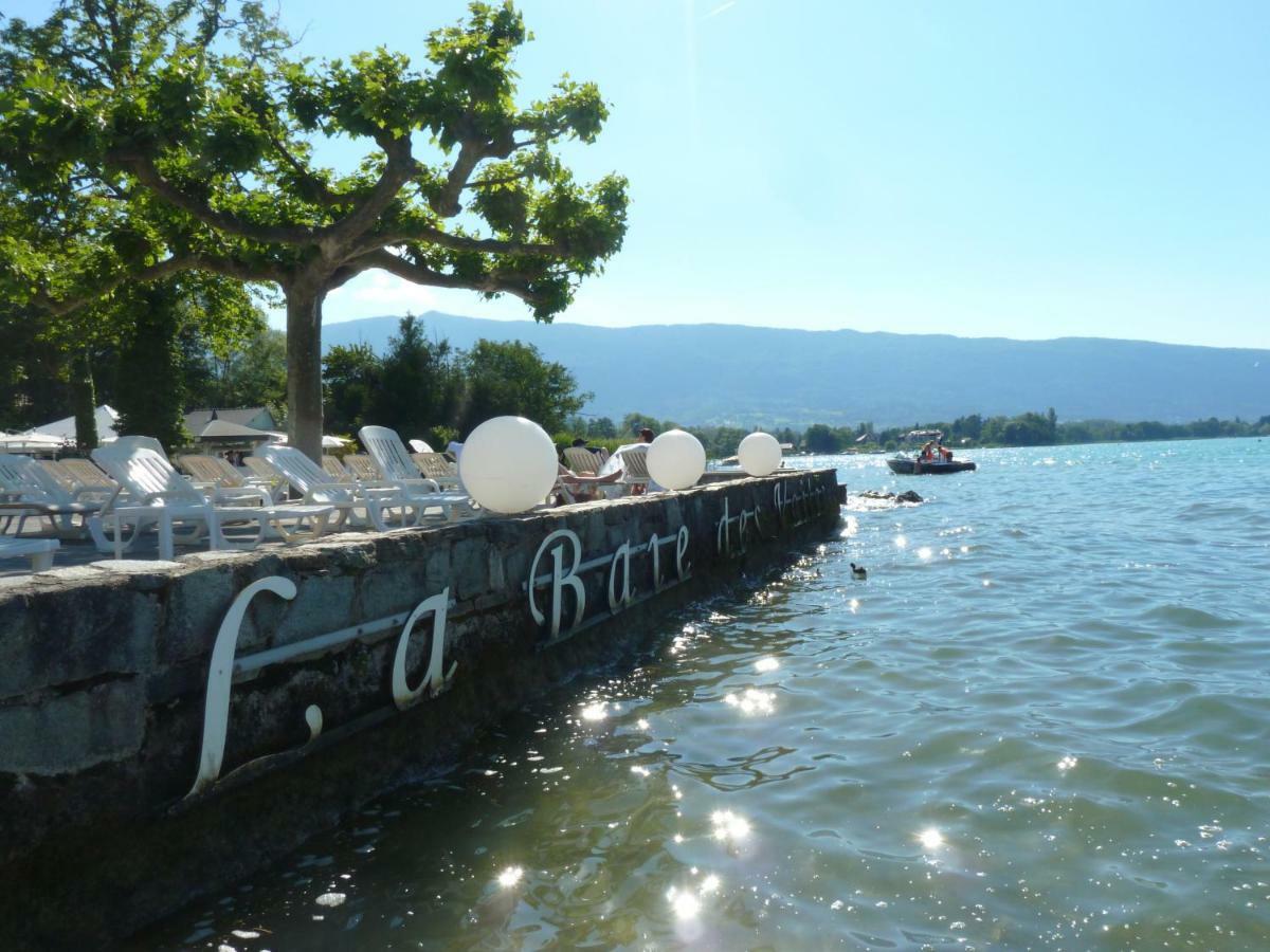 La Baie Des Voiles ,Vue Lac D'Annecy ,Plage Privee Duingt Bagian luar foto