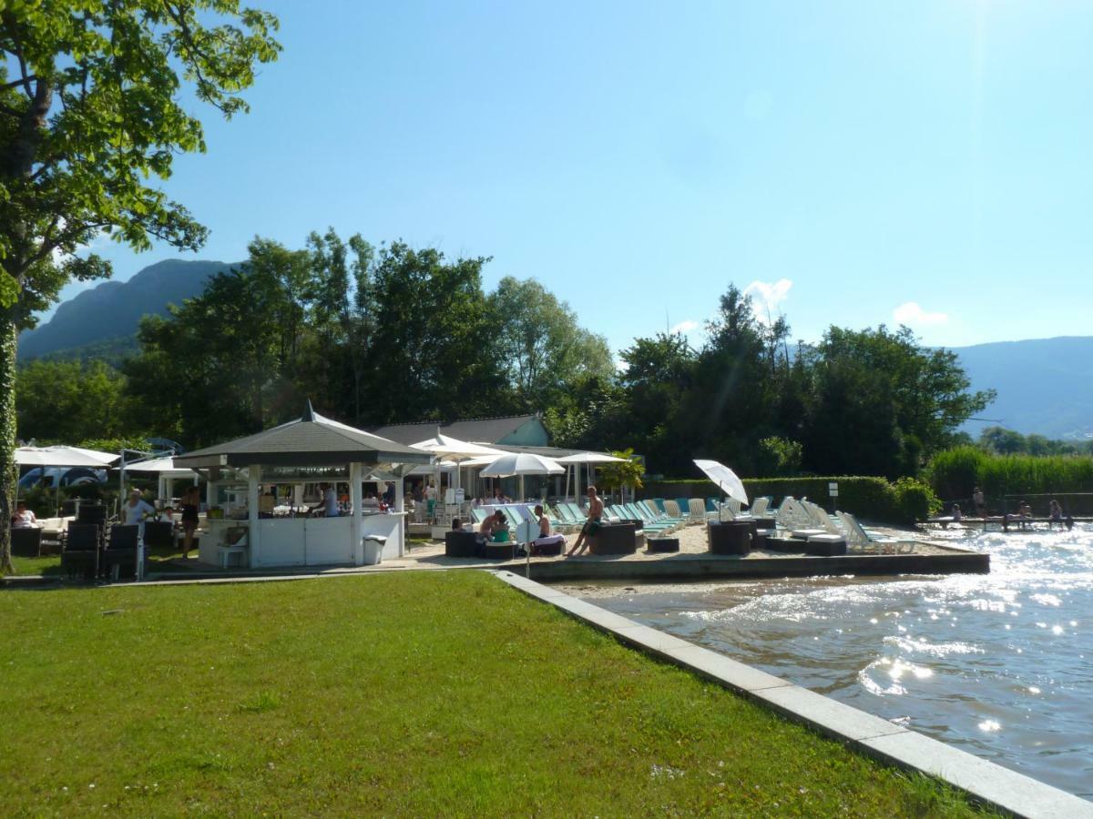 La Baie Des Voiles ,Vue Lac D'Annecy ,Plage Privee Duingt Bagian luar foto