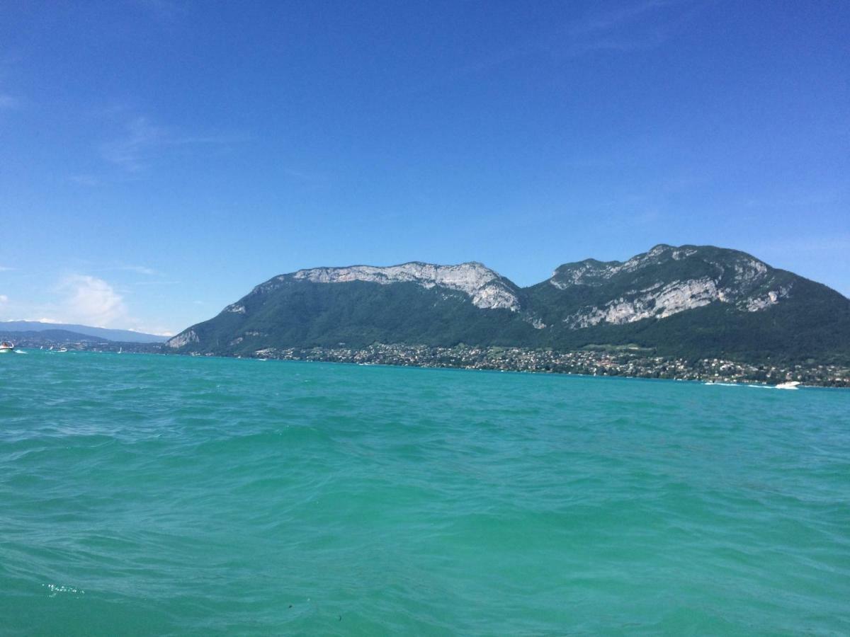 La Baie Des Voiles ,Vue Lac D'Annecy ,Plage Privee Duingt Bagian luar foto