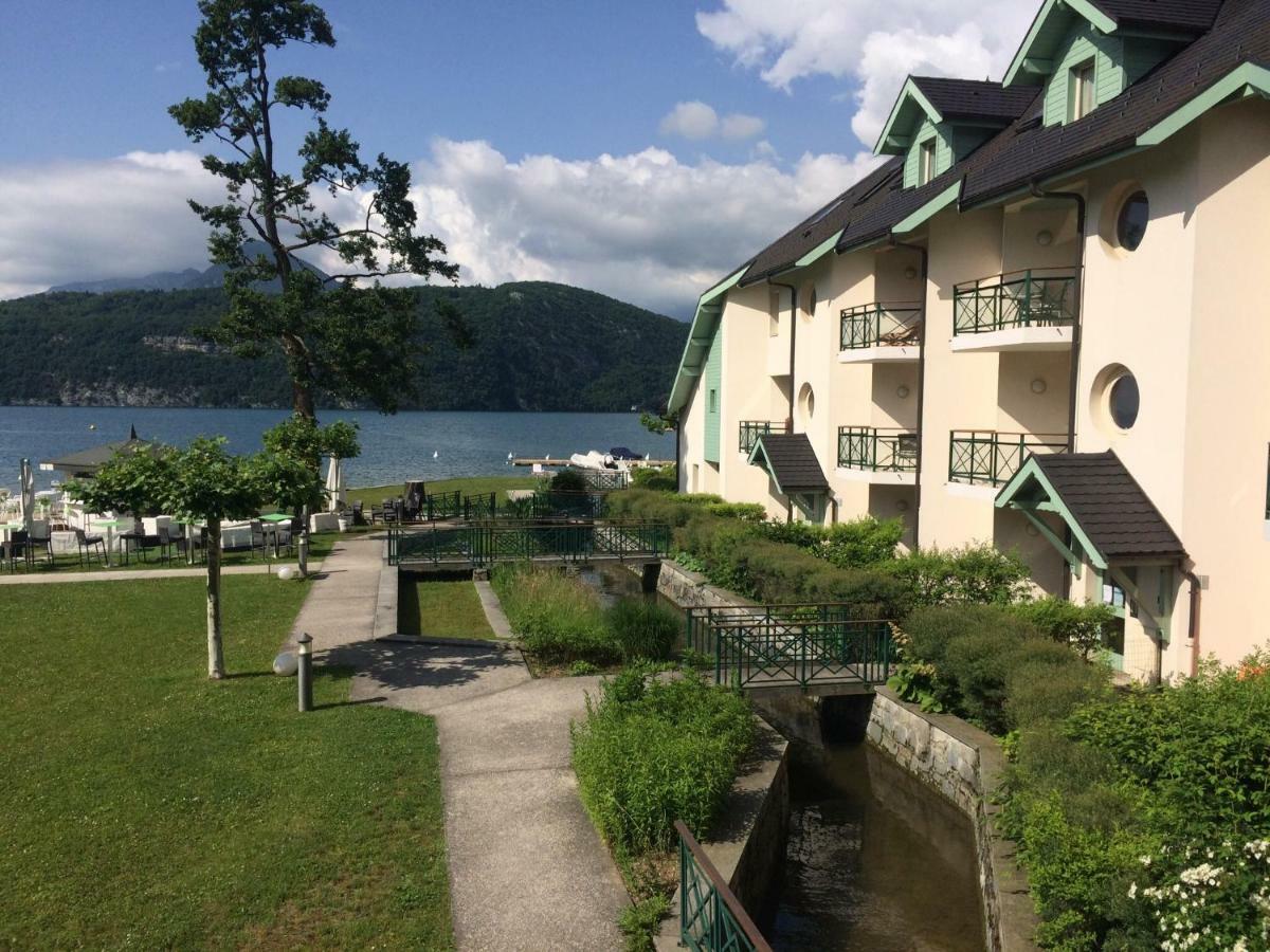 La Baie Des Voiles ,Vue Lac D'Annecy ,Plage Privee Duingt Bagian luar foto